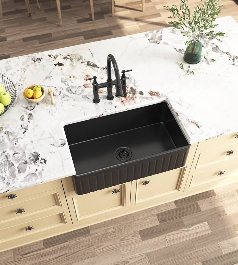 Charming Deep Farmhouse Sink