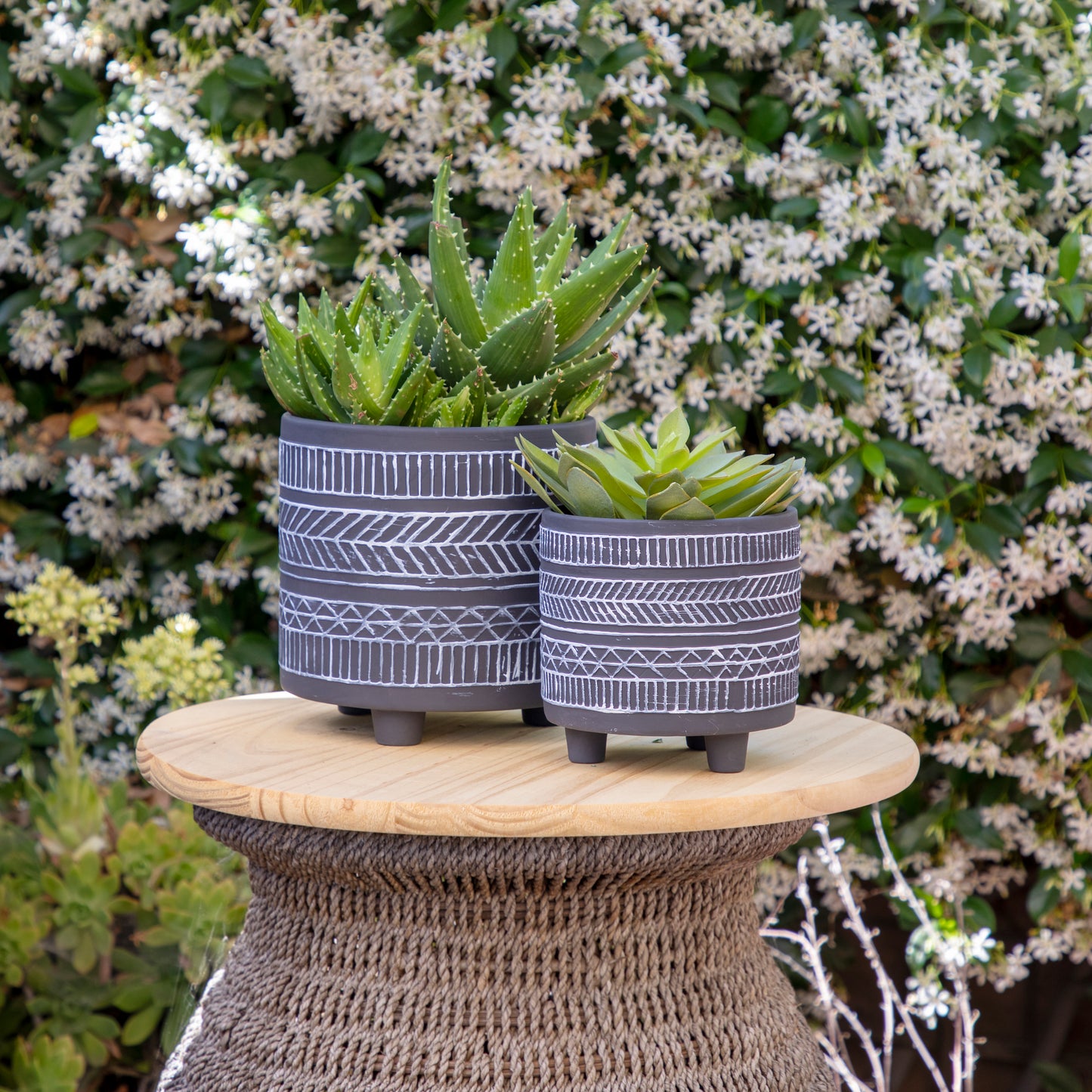 Boho Style Footed Planter