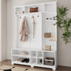 Chic Hallway Organizer with Bench & Coat Rack