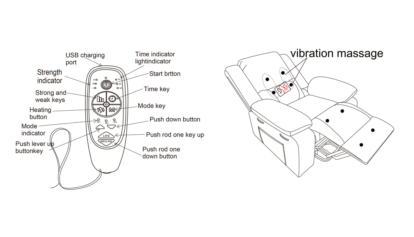 Cozy Lift Massage Recliner for Seniors with Heated Comfort and Remote Control