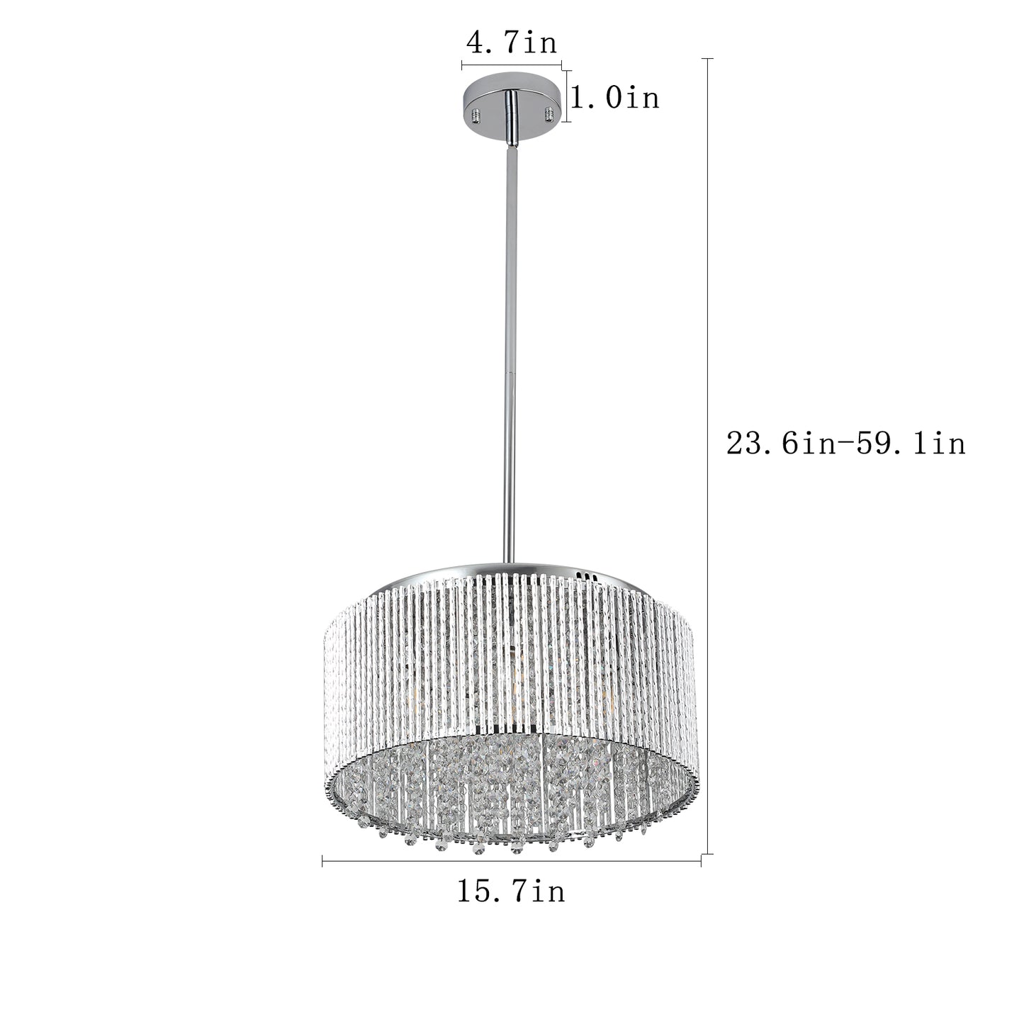 Sparkling Round Crystal Chandelier for Luxurious Living Spaces