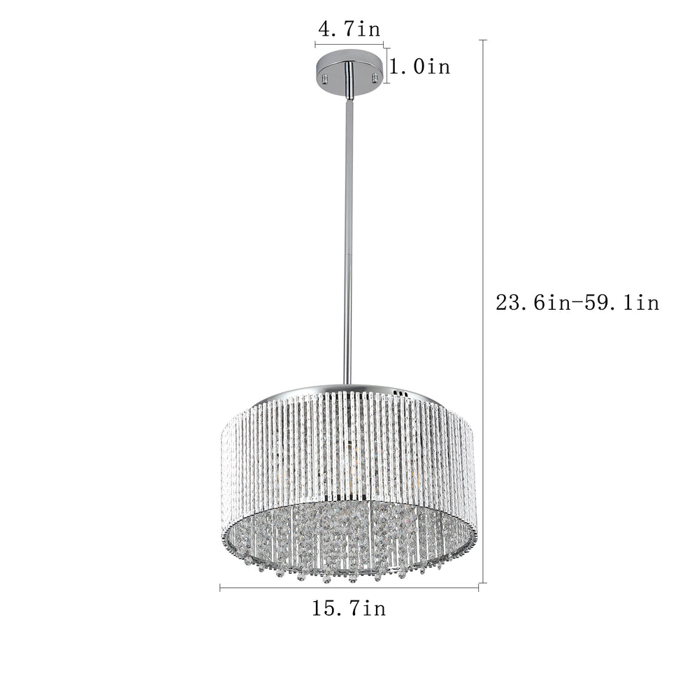 Sparkling Round Crystal Chandelier for Luxurious Living Spaces