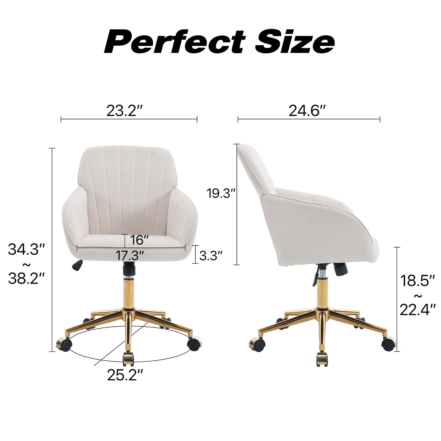 ComfortCurve Adjustable Office Chair