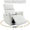 Cozy Power Swivel Rocker Recliner with USB Ports