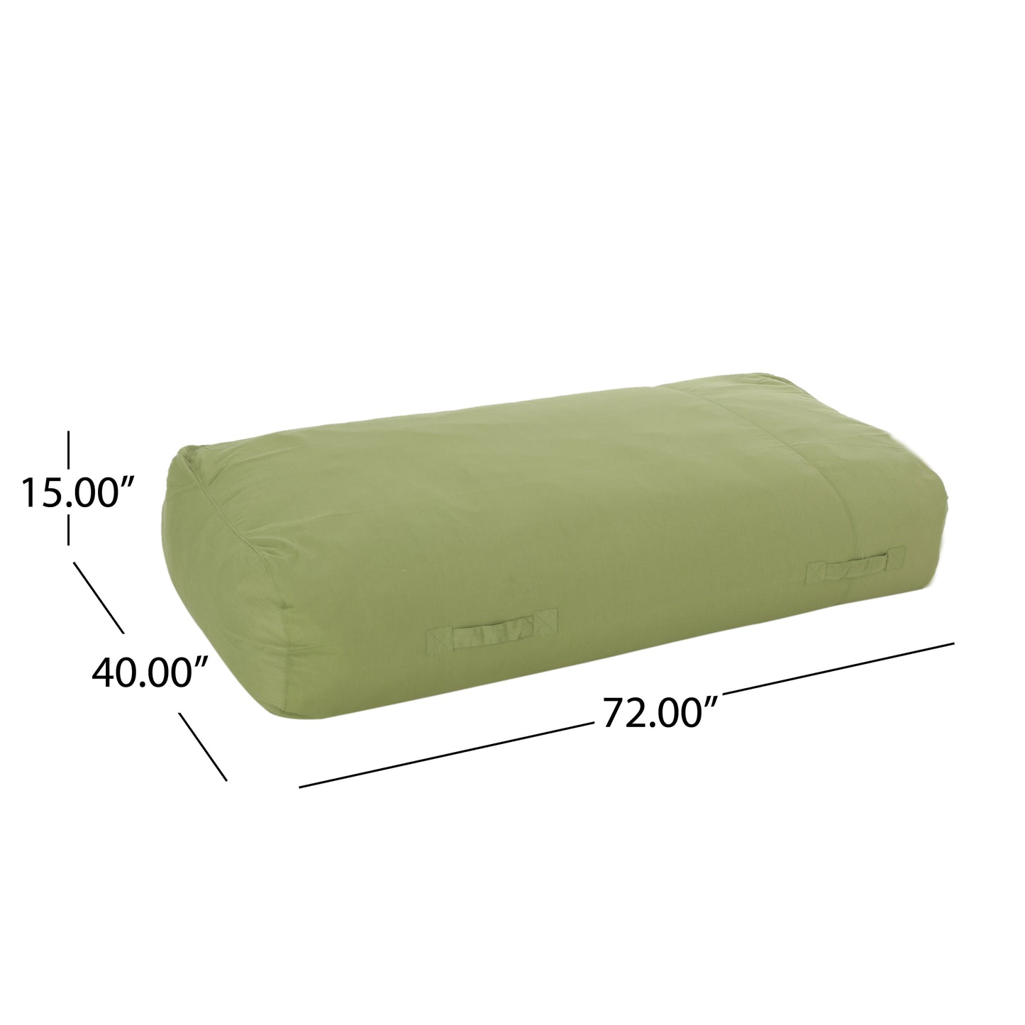 Cozy Green Water-Resistant Lounger Bean Bag