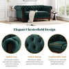 Charming Velvet Chesterfield Loveseat