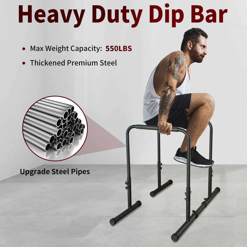 FitPro Power Tower: Adjustable Dip & Pull-Up Station