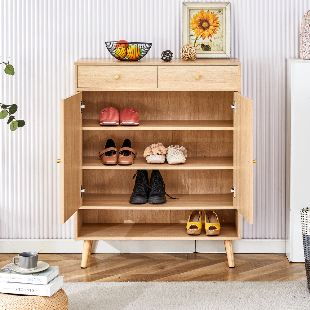 Chic Rattan Storage Cabinet