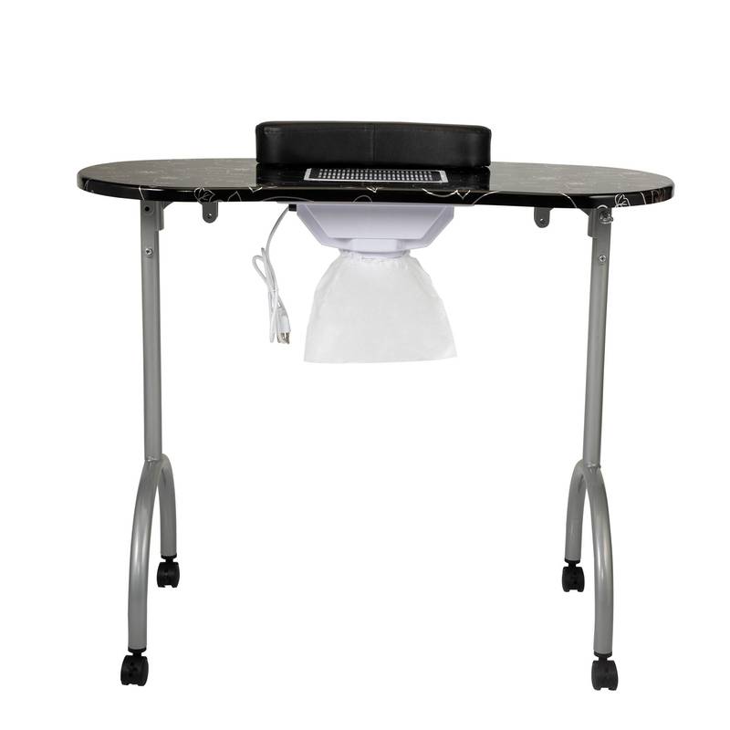 Mobile Nail Station with Dust Collector and Carry Bag