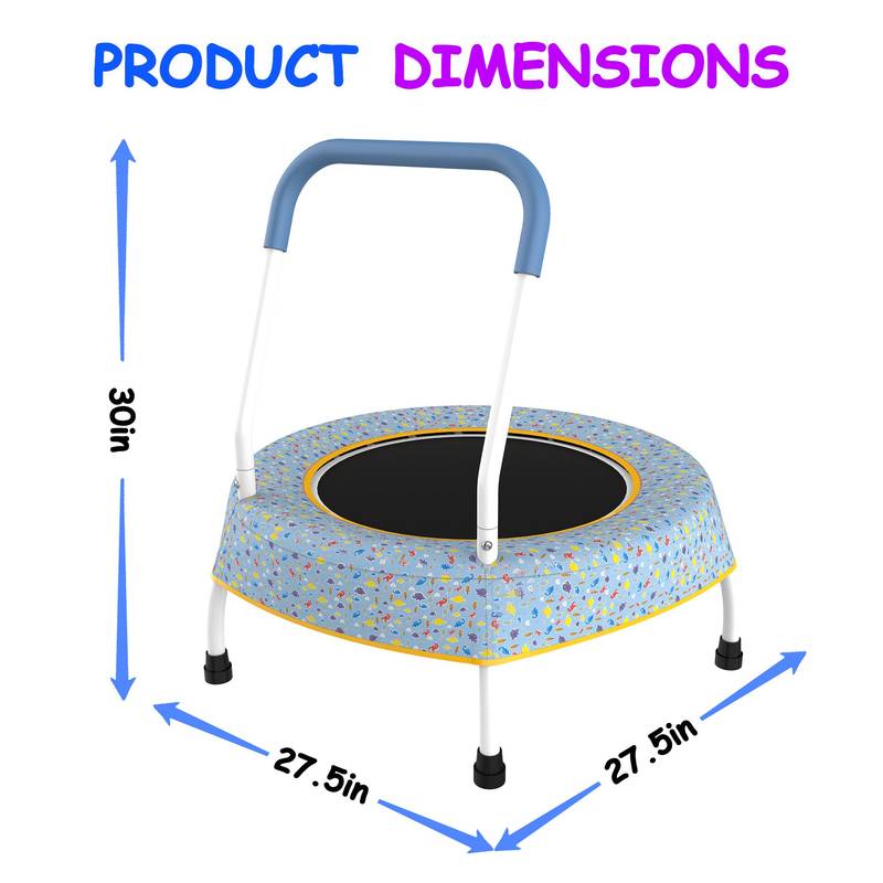 Bouncy Fun Toddler Trampoline with Safety Handle
