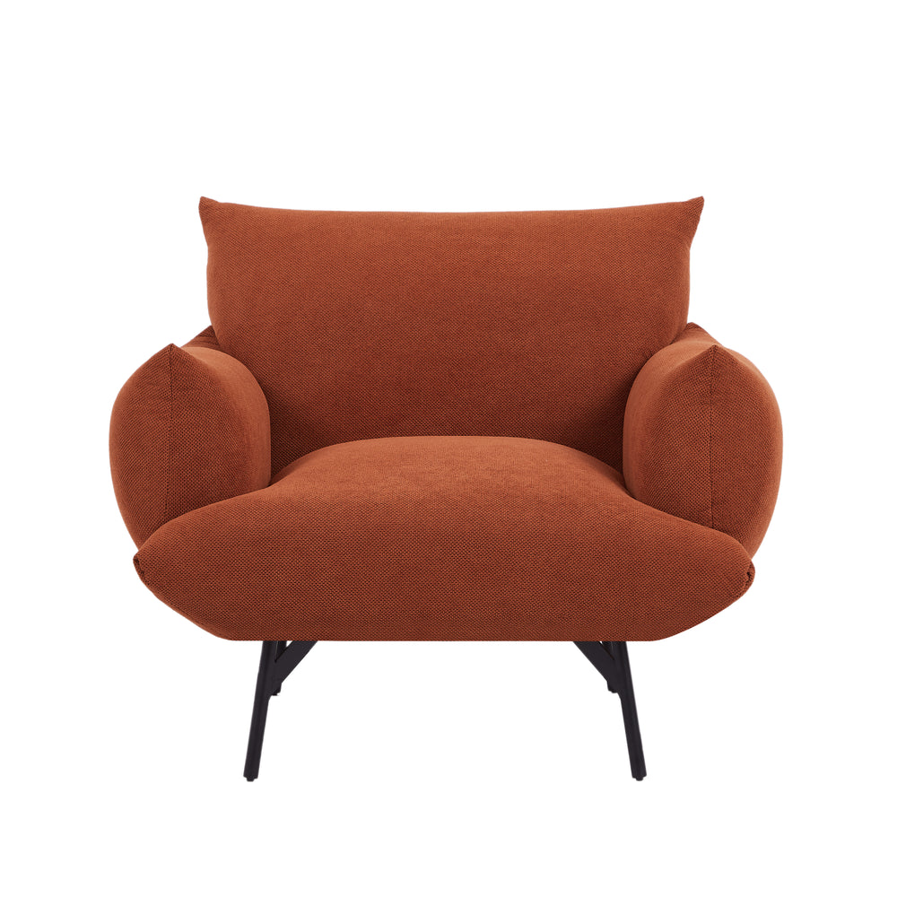 Chic Curry Upholstered Armchair