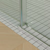 Sleek Brushed Nickel Sliding Shower Door with Easy-Clean Glass