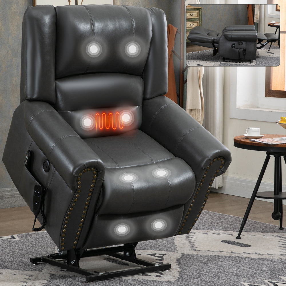 CozyLift Recliner with Heat & Massage - Heavy Duty Comfort