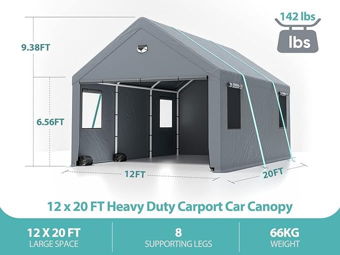 Ultimate Heavy-Duty Portable Car Canopy