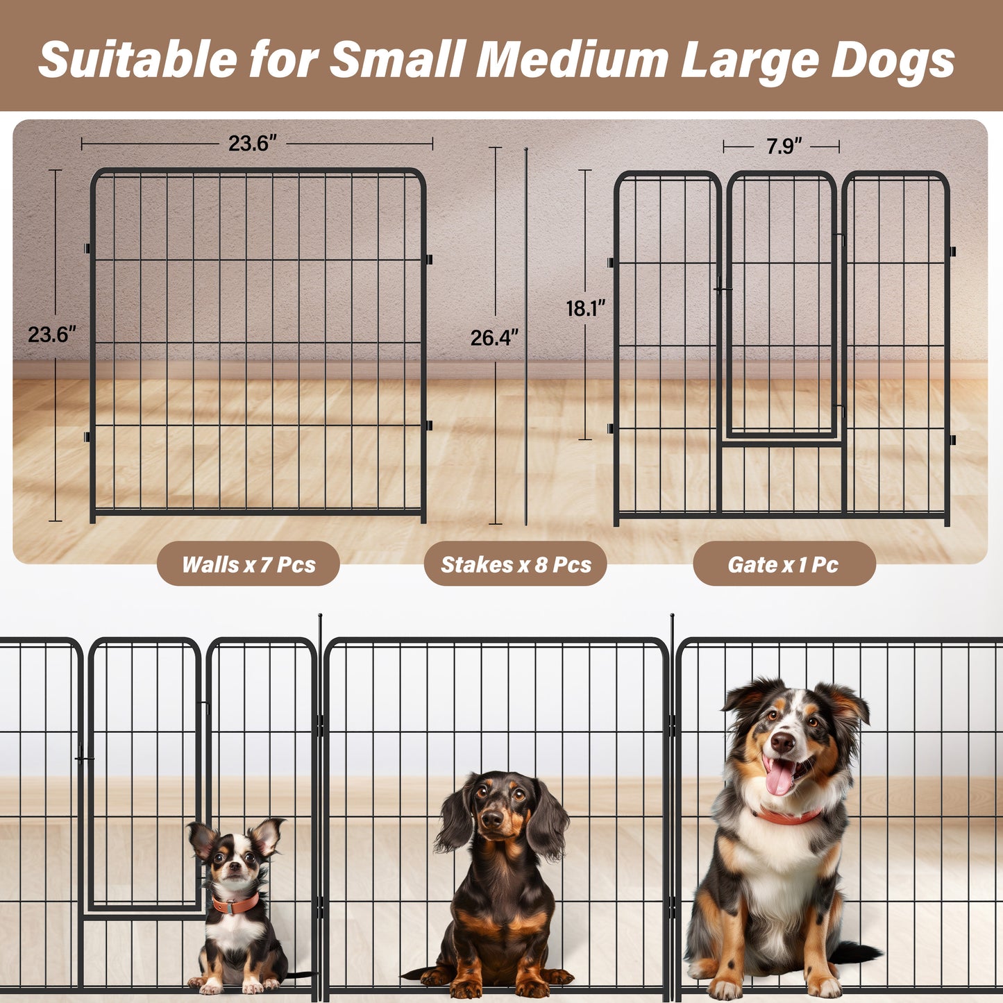 Ultimate Dog Playpen – Portable & Foldable Fence for Home or Adventure