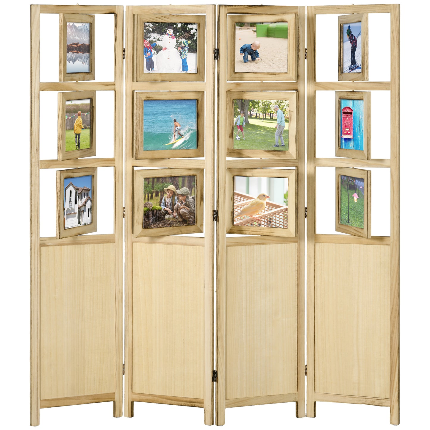 ChicWood Privacy Divider with Photo Frames