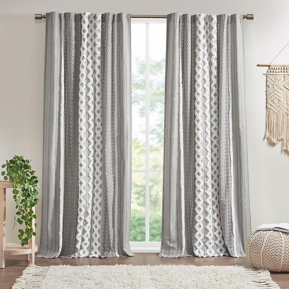 Chic Cotton Stripe Curtain Panel