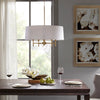 Charming White Drum Chandelier