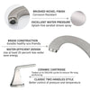 Sleek Brushed Nickel Bathroom Faucet with Pop-Up Drain