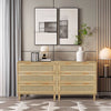 Chic Rattan Storage Cabinet Duo