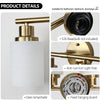 Golden Glow Vanity Light with Frosted Shades