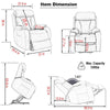 CozyLift Recliner Sofa - Comfort for Seniors in Dark Gray