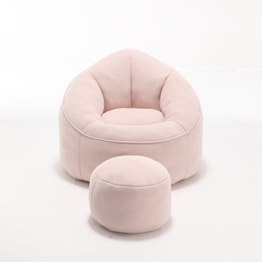 Cozy Comfort Bean Bag Sofa with Footrest