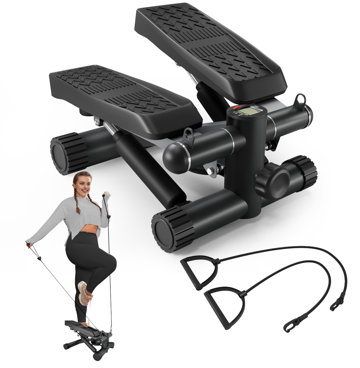 FitStepper Pro: The Ultimate Mini Trainer with Resistance Bands