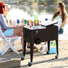 Outsunny Portable Party Cooler on Wheels