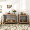 Rustic Double-Door Dog Crate