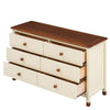 Charming Kids' Storage Dresser in Cream & Walnut