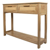 Chic Rattan Console Table with Storage