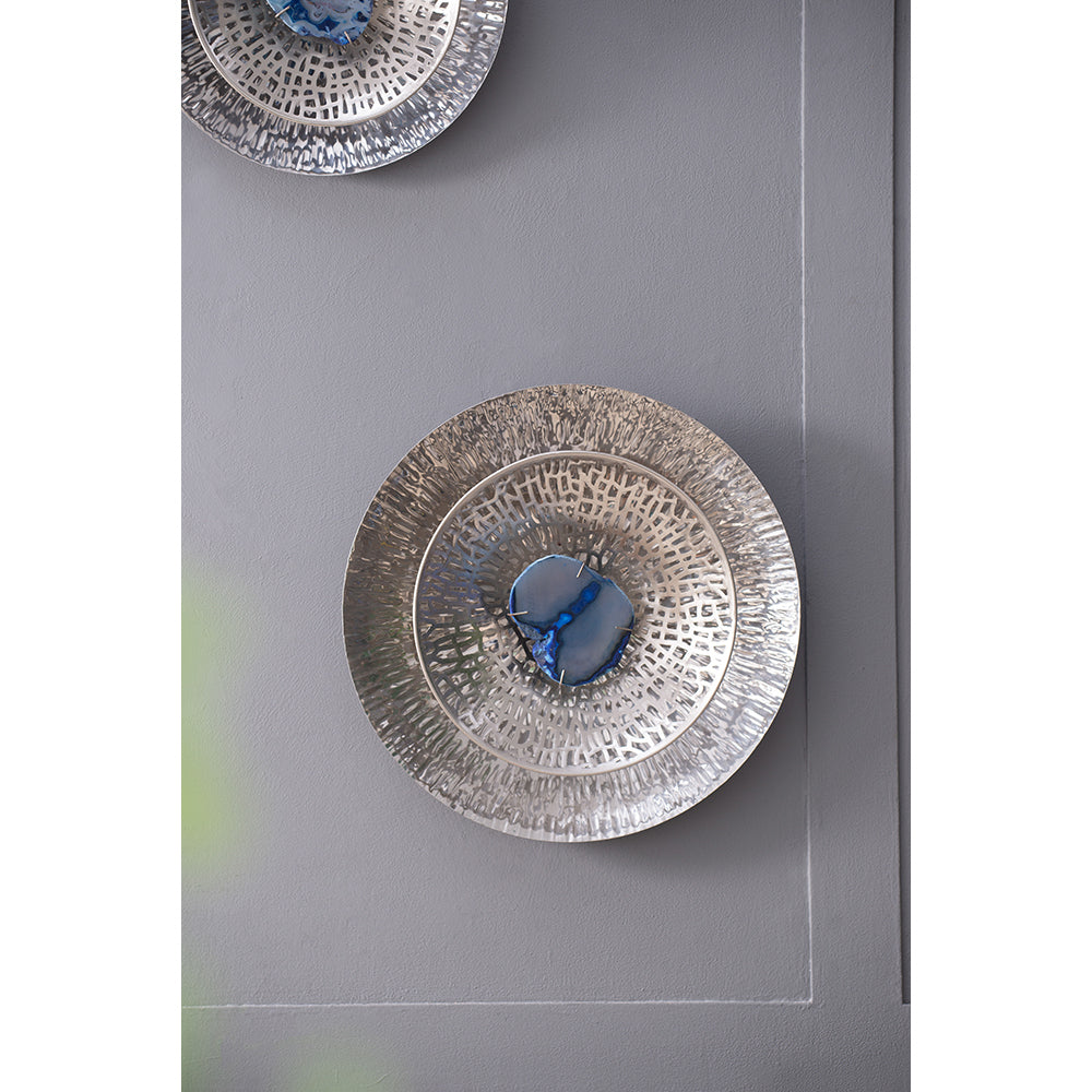 Elegant Silver Wall Discs - Set of Three