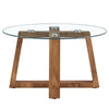 Chic Glass & Wood Coffee Table Retreat