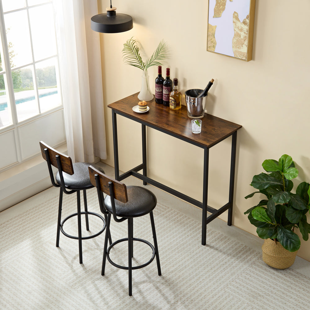 Chic Soft Bag Bar Set - Cozy Stool & Table Combo