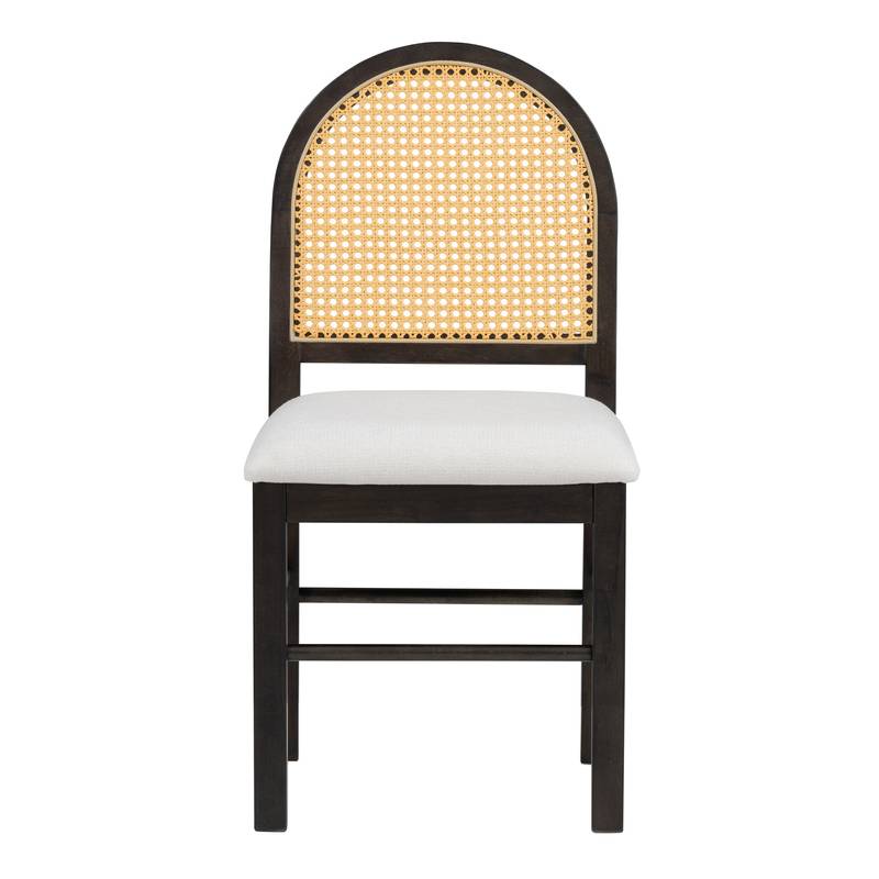 Vintage Vibes Dining Set: Extendable Table & Cozy Upholstered Chairs