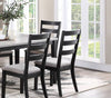 Charming Rustic Dining Set with Cushioned Chairs