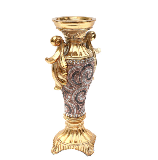 Radiant Crystal-Trimmed Vase