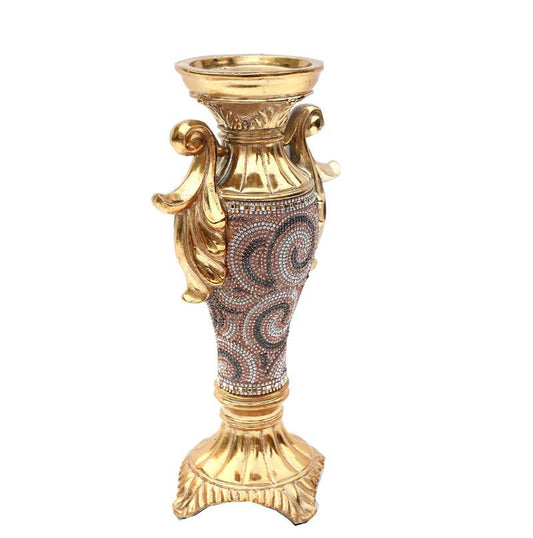 Radiant Crystal-Trimmed Vase