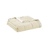 Cozy Satin Trimmed Down-Like Blanket