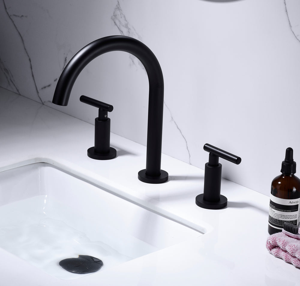 Elegant Arc Widespread Bathroom Faucet