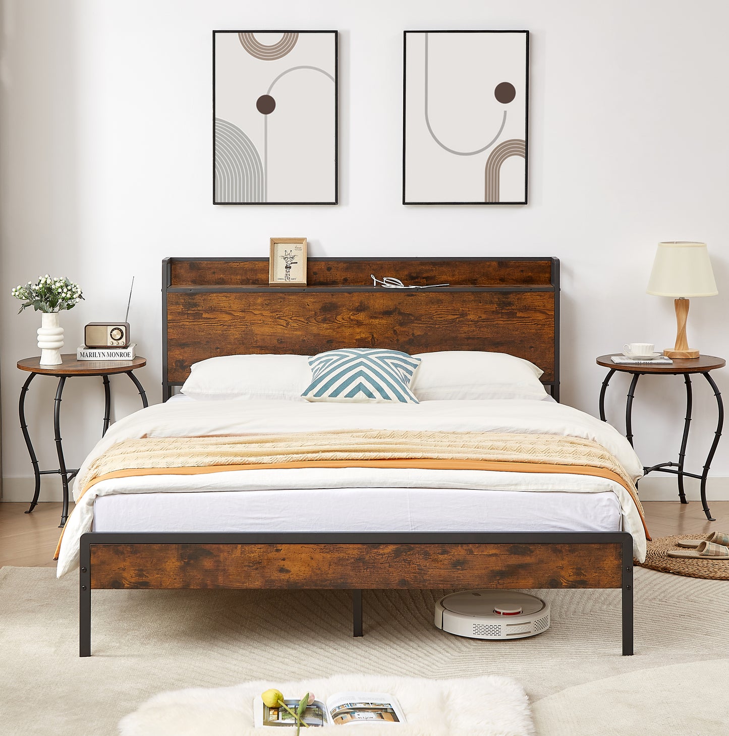 Smart Charge Queen Bed Frame