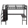 MaxLoft Bed with Desk & USB - Sleek Space Saver for All Ages