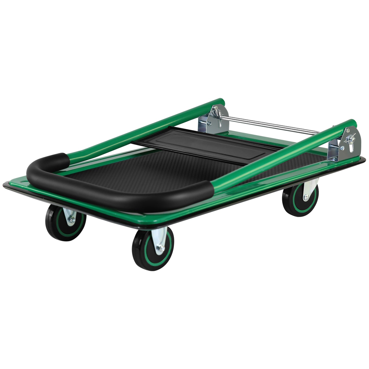 Foldable Swivel Dolly Cart - Easy Storage & Heavy-Duty Mobility