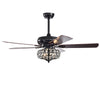 Chic Crystal Ceiling Fan with Remote Control