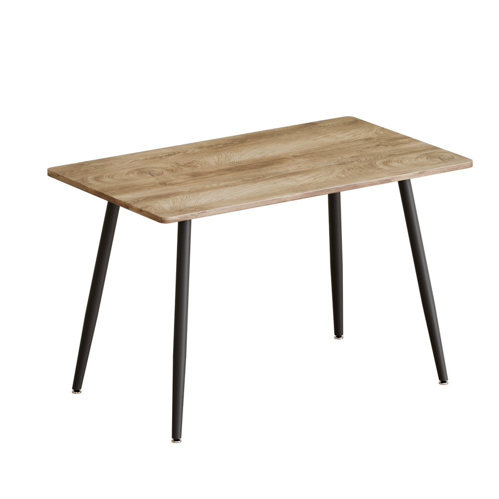 Sleek Wood & Metal Dining Table