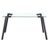 Sleek Glass Dining Table for Four to Six