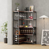 Chic Corner Wine Bar Cabinet