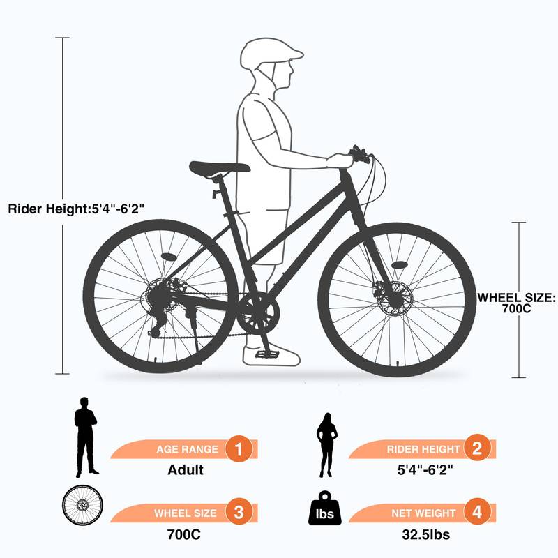 FlexRide Hybrid Bike - Smooth City Commuter for Everyone!