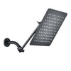 Stylish Matte Black Rainfall Shower Head